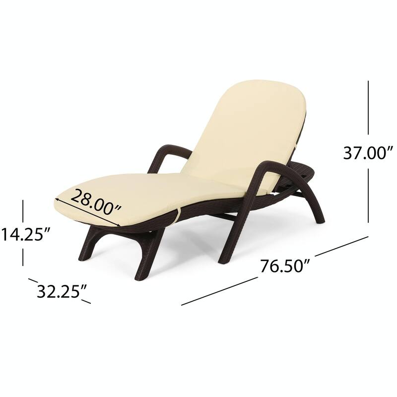 rgonomic Outdoor Chair with Wicker Texture - Durable, Comfortable Cushion, Stable Design