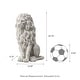 preview thumbnail 10 of 32, 20.75"H MGO Guardian Sitting Lion Statue Porch Sign Indoor Outdoor Decoration by Glitzhome