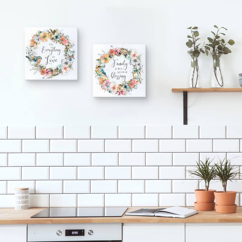 Everything in Love & Greatest Blessings by Carol Robinson Canvas Art Prints