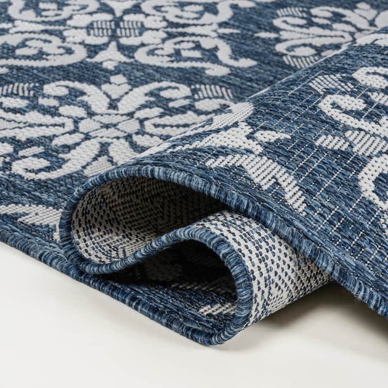 JONATHAN Y Maribel Traditional Mediterranean Tile Design Indoor/Outdoor Area Rug