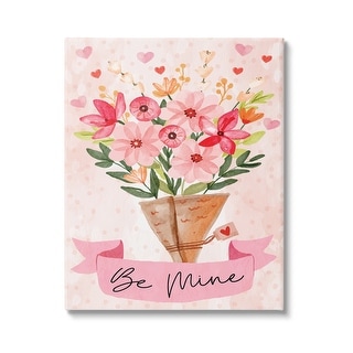 Stupell Be Mine Romantic Valentine's Bouquet Canvas Wall Art by ND Art