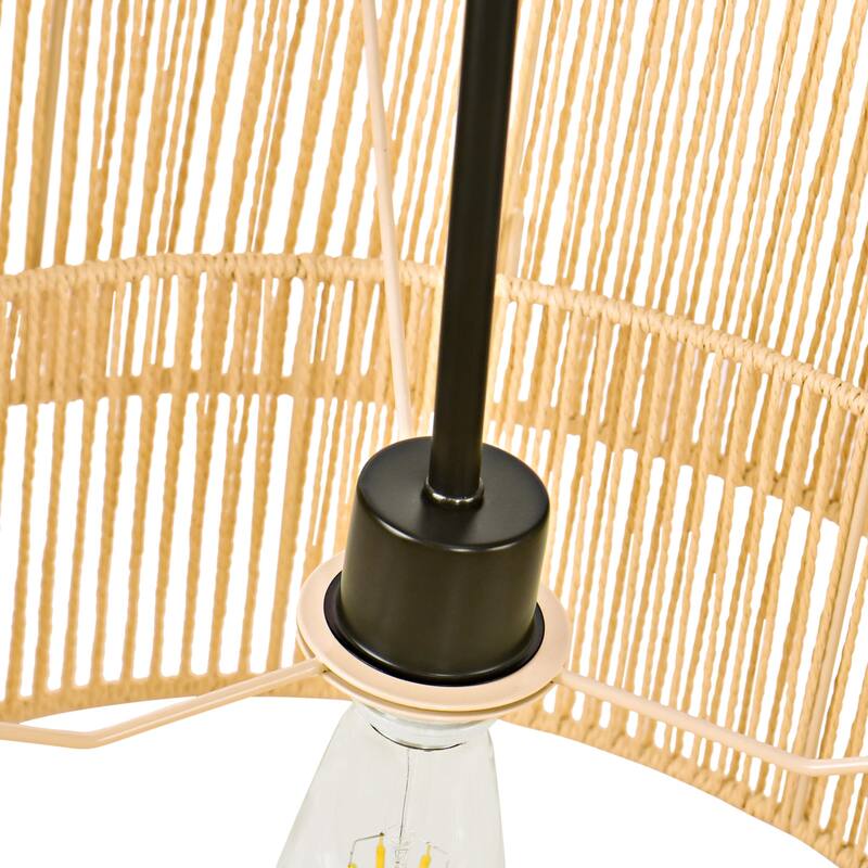 Hand-Woven Rattan Pendant Light