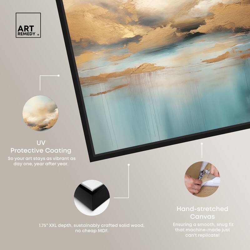 Cloudscape in Gold I Canvas by Art Remedy