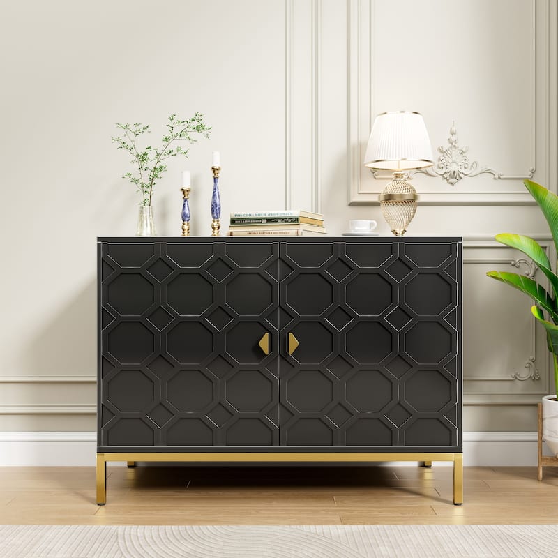 Clihome 40-inch Two Door Glossy Media Storage Cabinet/Buffet