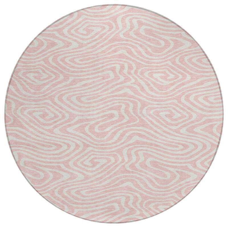 HomeRoots Abstract Transitional Rectangle Outdoor Rug