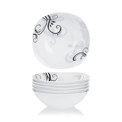 VEWEET Fiona 6-Piece 6.7" Porcelain Cereal Bowls