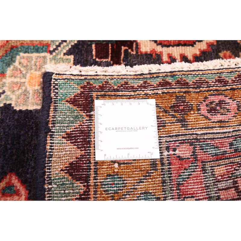 ECARPETGALLERY Hand-knotted Andelz Dark Navy Wool Rug - 3'9 x 10'3