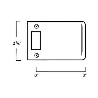 Shop Don Jo El 103 2 1 4 X 3 Extended Lip Strike Plate Oil