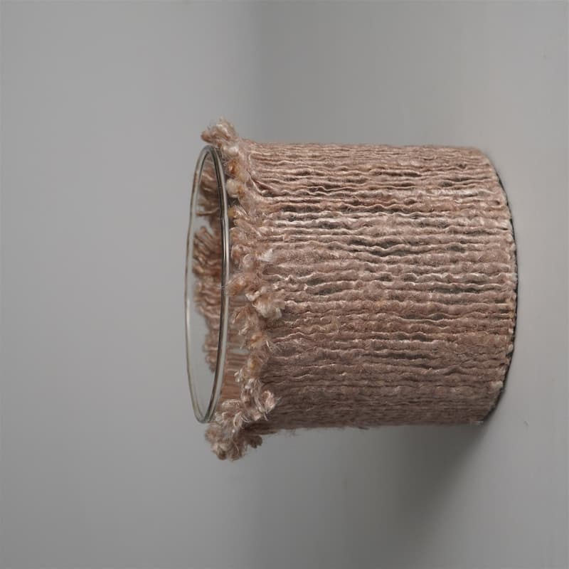 Glass Textured Votive Candle Holder - 6" - Brown