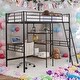 preview thumbnail 2 of 16, Twin Size Loft Bed And Built-in Desk And Shelves for Home