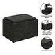 preview thumbnail 40 of 48, Convenience Concepts Designs4Comfort Accent Storage Ottoman with Reversible Tray