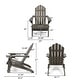 preview thumbnail 31 of 32, Hollywood Outdoor Outdoor Acacia Wood Foldable Adirondack Chairs (Set of 2) by Christopher Knight Home