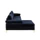 Velvet Upholstered L-Shape Sectional Sofa