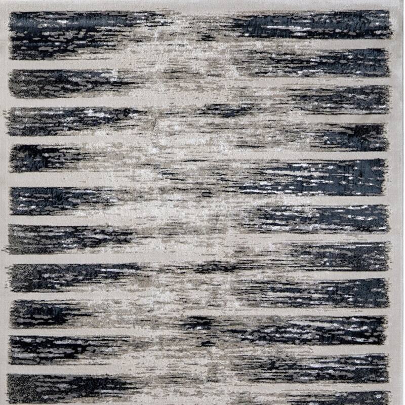HomeRoots Abstract Bohemian Runner Area Rug
