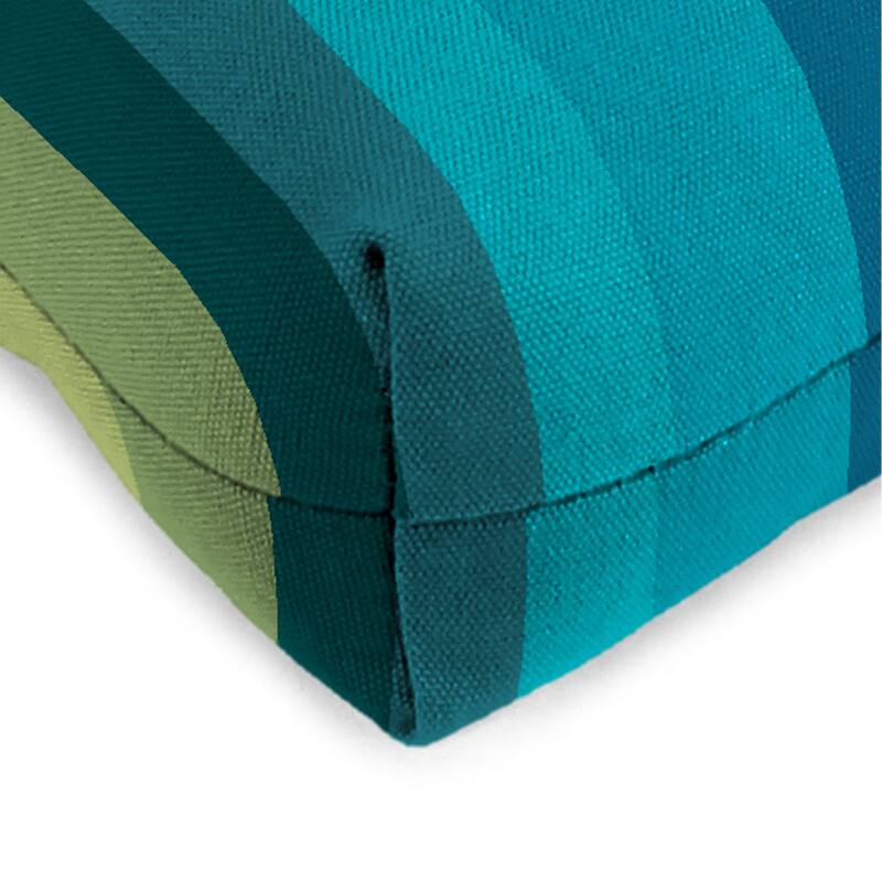 18" x 18" Contoured Outdoor Wicker Seat Cushion - Set of 2 - 18'' L x 18'' W x 4'' H