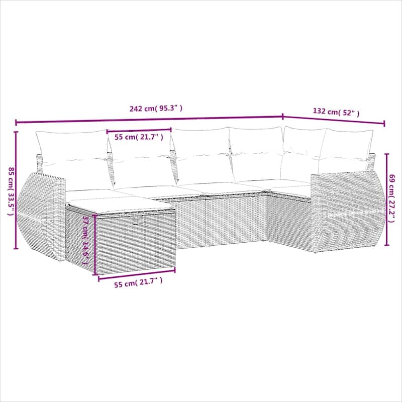 vidaXL Garden Sofa Set