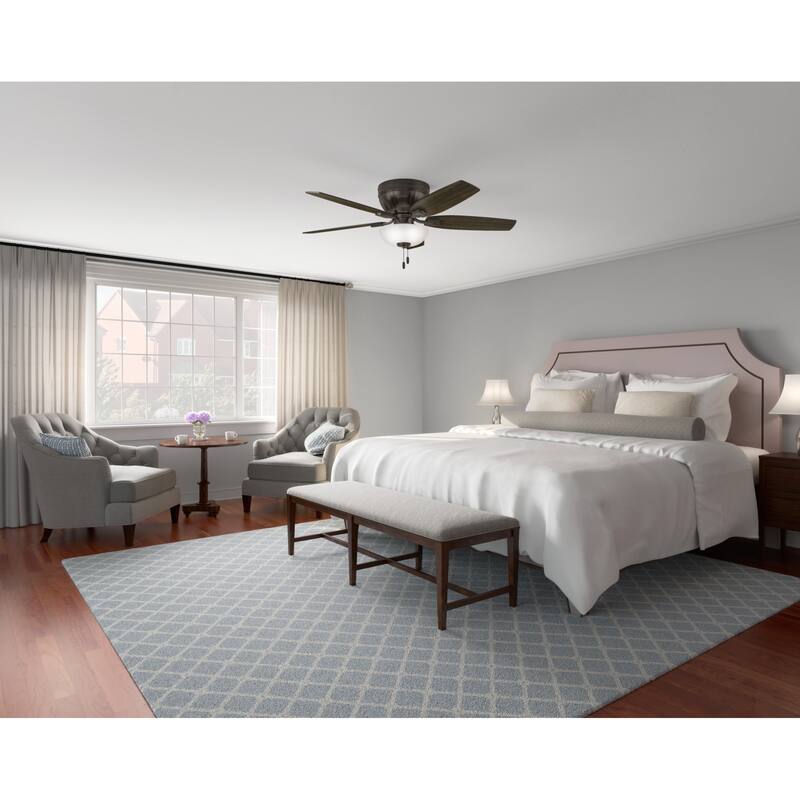Hunter 52" Kenbridge Low Profile Ceiling Fan with LED Light Kit and Pull Chain