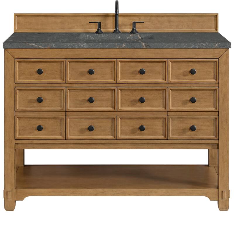 James Martin Vanities 505-V48-FPBL Malibu 48" Free Standing Single - Amber Birch - Wood Finish