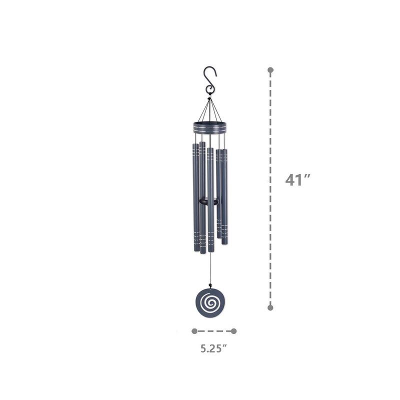 Sunset Vista Design 41" Heavy Tone Wind Chime, Red