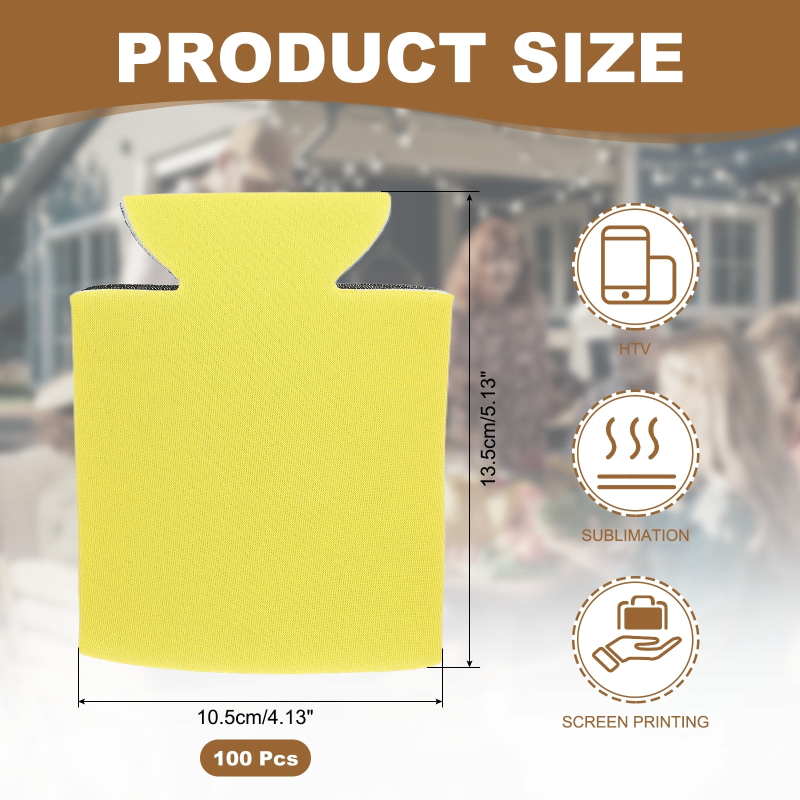 Blank Beer Can Cooler Sleeves, Plain Bulk Collapsible Bottle Sleeve Insulated Foam Can Cover