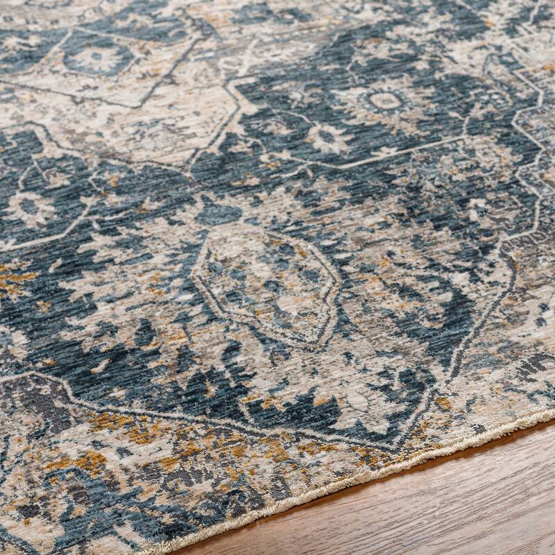 Livabliss Traditional Cardiff Medallion Area Rug