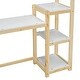 preview thumbnail 7 of 19, House-shaped Wooden Kids Writing Desk,Study Table with Shelves