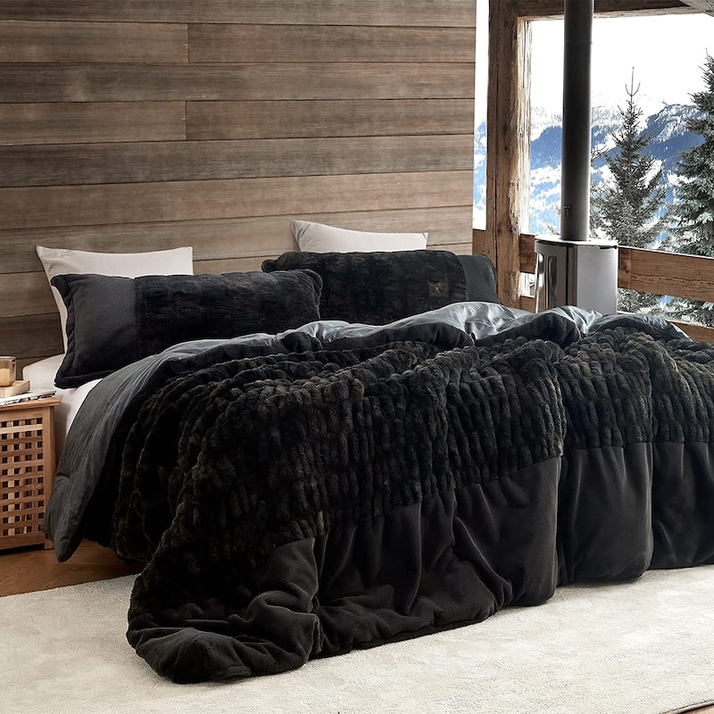 Badland Wolf - Coma Inducer® Oversized Comforter Set - Black Night - King