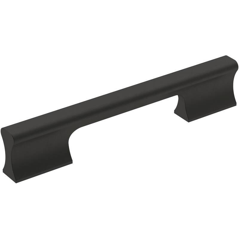 Amerock Status 5-1/16 Inch Center to Center Handle Cabinet Pull - Matte Black