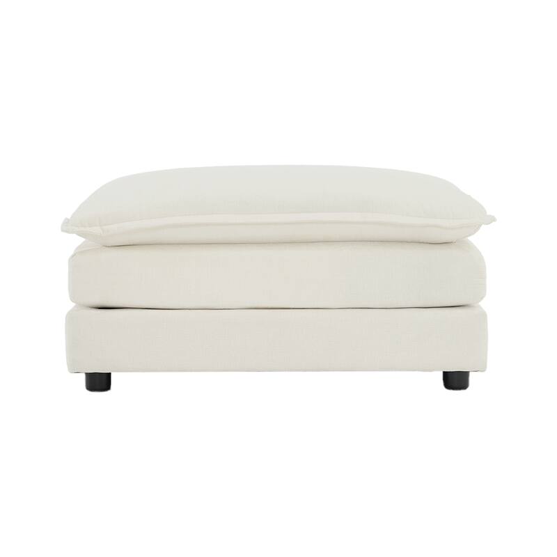 Modular Chenille U-Shape Sofa with Solid Wood Frame for Living or Guest Rooms
