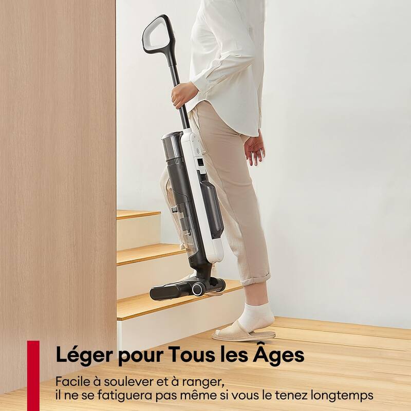 MessMaster Cordless 3-in-1 Stick Vacuum Cleaner, LCD Display Lightweight for Hard Floors