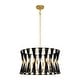 preview thumbnail 18 of 20, 6-light Modern Boho Hand-wrapped Woven Chandelier Natural Ivory Rope Fabric Drum Pendant Light