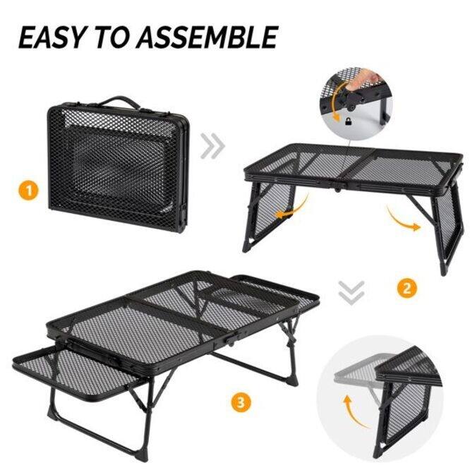 3ft Portable Aluminum Alloy Folding Picnic Table