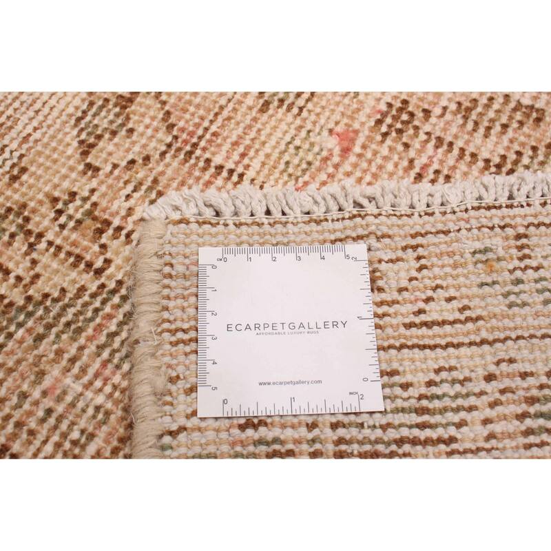 ECARPETGALLERY Hand-knotted Antalya Vintage Beige Wool Rug - 6'10 x 9'9