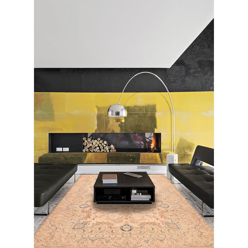 ECARPETGALLERY Hand-knotted Antalya Vintage Light Copper Wool Rug - 9'9 x 13'1