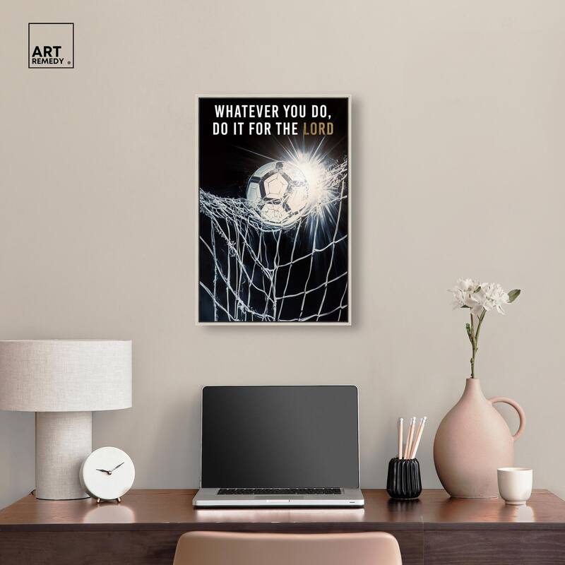 Do it for the Lord Soccer Canvas by Art Remedy