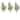 29" Frosted Cedar Spray w/ Cones, Set of 3 - Green
