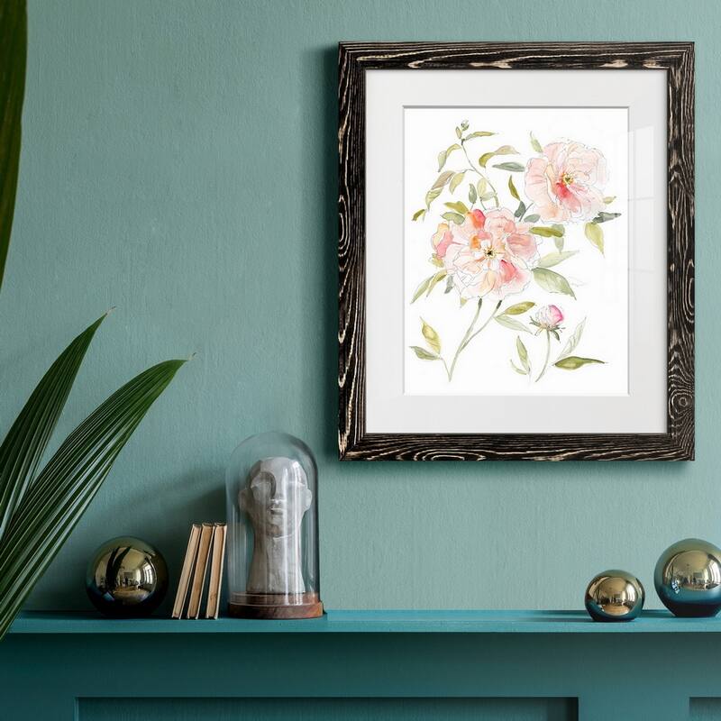 Sketchbook Cottage Rose II-Premium Framed Print - Ready to Hang