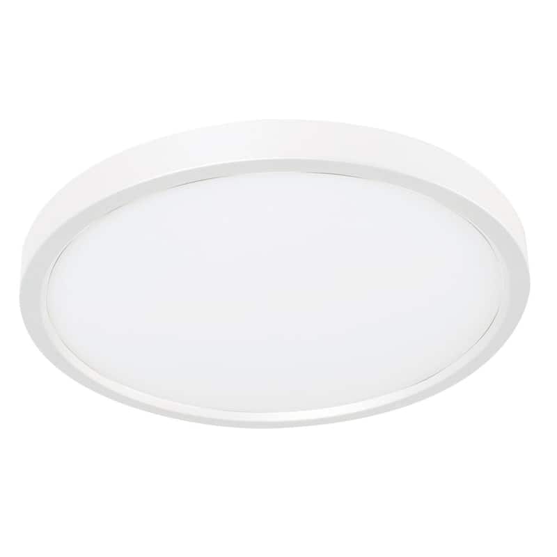 AFX EGRF12LAJD1 Edge 12" Wide LED Flush Mount Ceiling Fixture - White