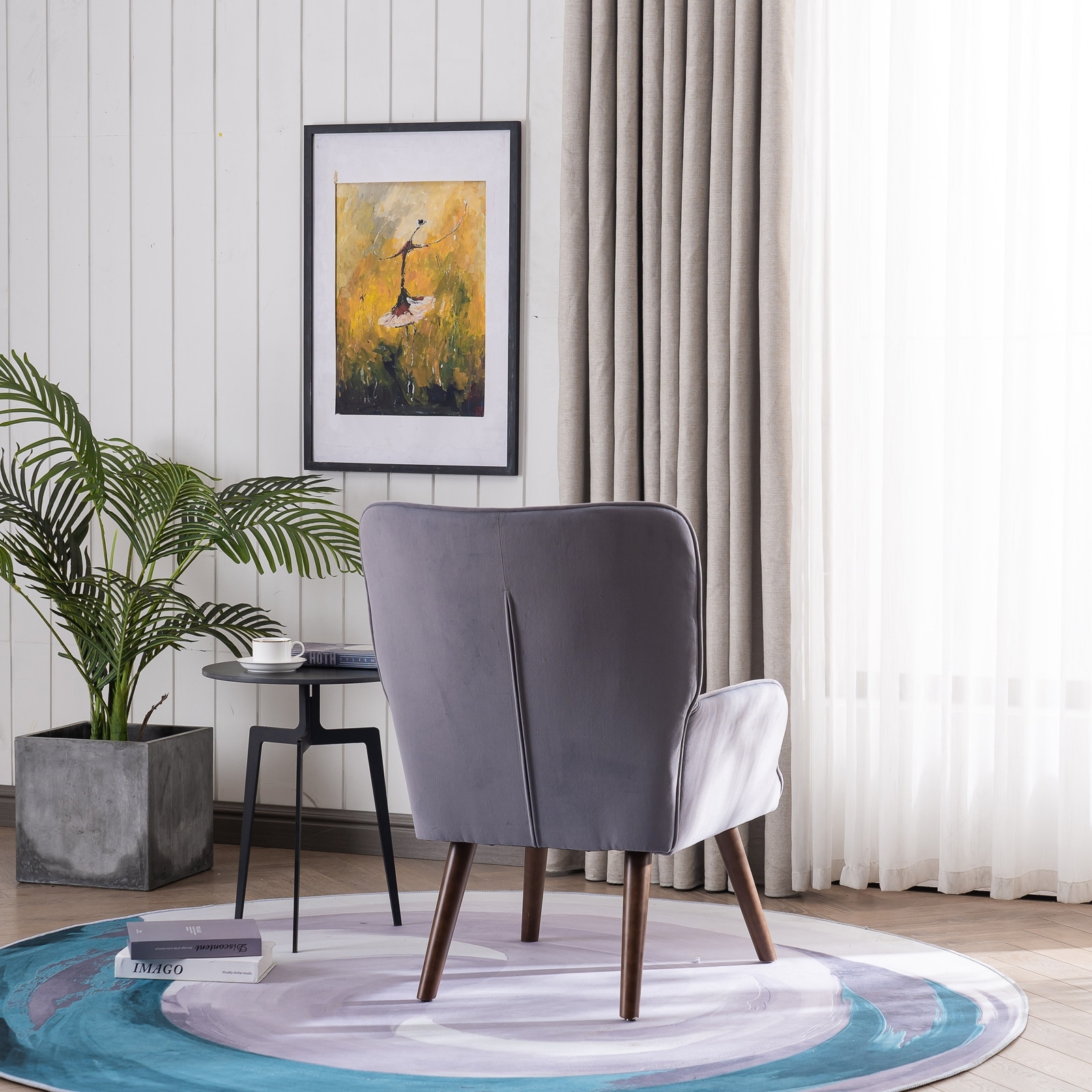 Simple Nordic Style Backrest Pull Indoor Lounge Chair Bed Bath