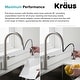 preview thumbnail 8 of 154, Kraus 2-Function 1-Handle 1-Hole Pulldown Sprayer Brass Kitchen Faucet
