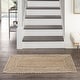 preview thumbnail 16 of 38, Nourison Terrazzo Jute Indoor only Solid Area Rug 2' x 3' - Natural/Grey