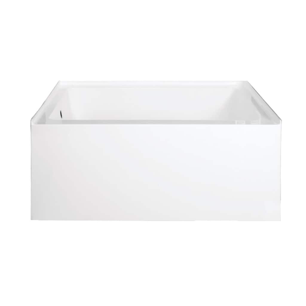 Kingston Brass Ambry 48" Three Wall Alcove Acrylic Soaking Tub with