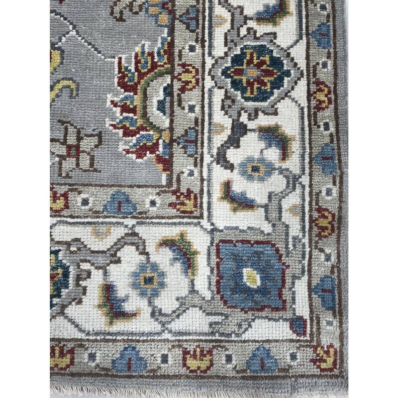 Red/Navy Hand Knotted Wool Traditional Bidjar Rug, 9' x 12', plush cozy floor rug - L