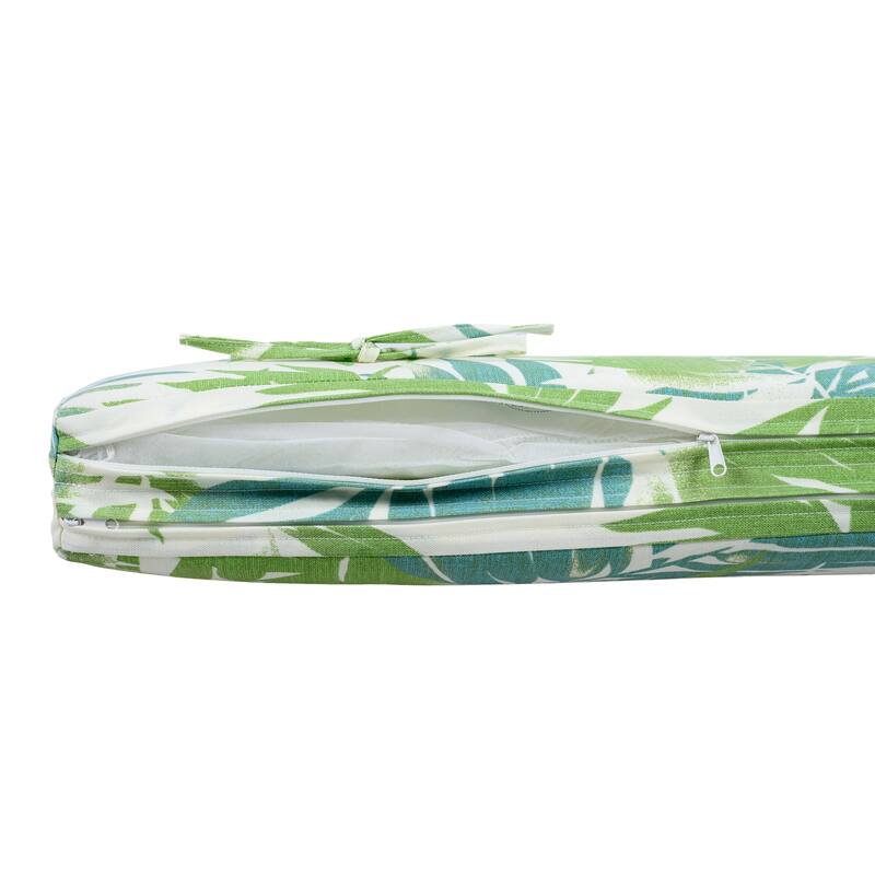 Christopher Knight Home - Outdoor Acacia Wood Chaise Lounge with Ergonomic 2-Fold Thin Water-Repellent Cushion - 79.6"L