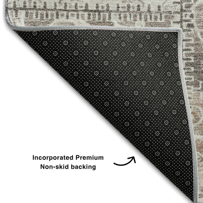 Premium Washable Super Soft Moroccan Boho Patchwork Mayfield Rug