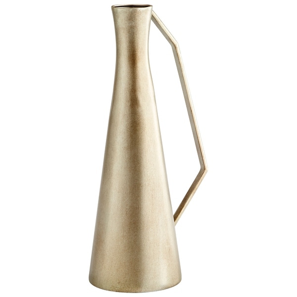Cyan Design 09861 Dhaka 6" Diameter Iron Vase - Nickel