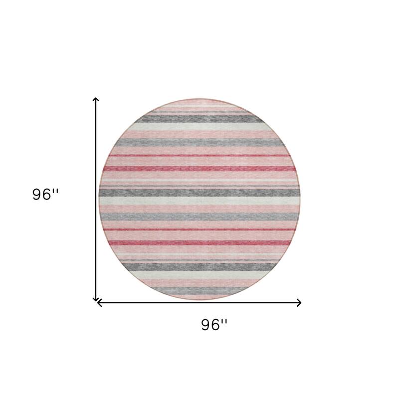 HomeRoots Striped Transitional Rectangle Outdoor Rug
