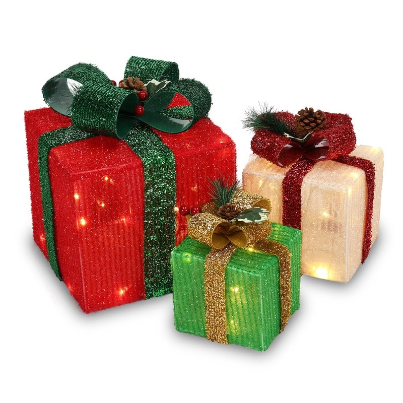 Christmas Lighted Gift Box