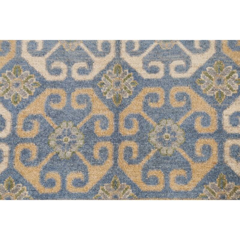 Vegetable Dye Khotan Oriental Wool Area Rug Hand-knotted Foyer Carpet - 4'5" x 6'11"