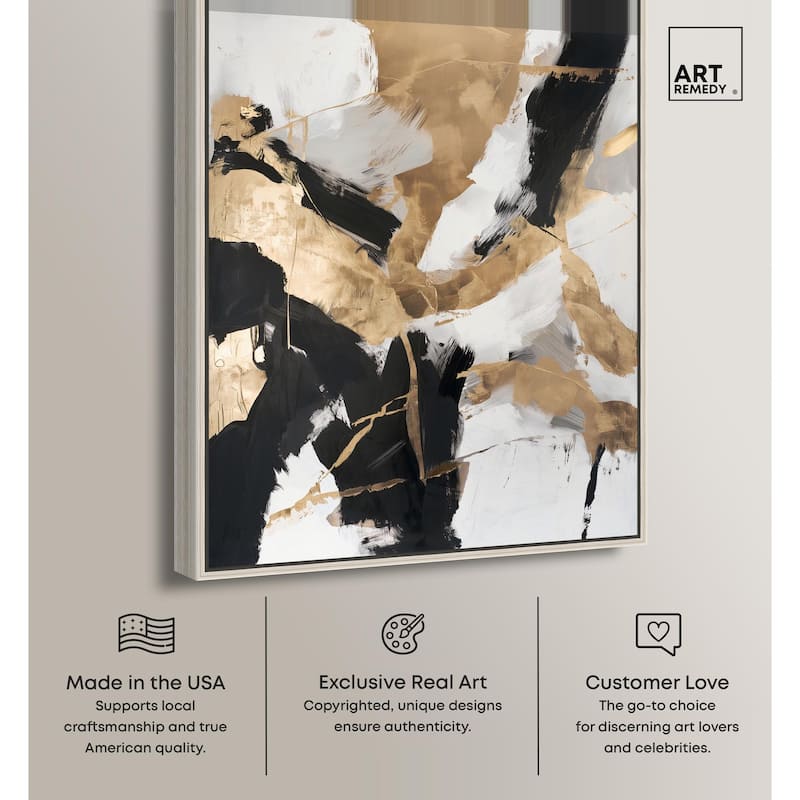 Cracked Gilt II Canvas by Art Remedy